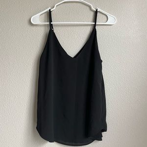 Cotton on black mesh tank top